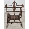 ANTICO Girarrosto MECCANICO da CAMINO Strumento a Peso FERRO BATTUTO epoca 1700