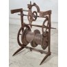 ANTICO Girarrosto MECCANICO da CAMINO Strumento a Peso FERRO BATTUTO epoca 1700