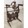 ANTICO Girarrosto MECCANICO da CAMINO Strumento a Peso FERRO BATTUTO epoca 1700