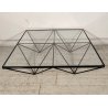 TAVOLINO Alanda FERRO VETRO Design Paolo Piva B&B anni 70 Vintage Coffee Table