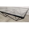 TAVOLINO Alanda FERRO VETRO Design Paolo Piva B&B anni 70 Vintage Coffee Table