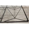 TAVOLINO Alanda FERRO VETRO Design Paolo Piva B&B anni 70 Vintage Coffee Table