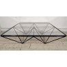 TAVOLINO Alanda FERRO VETRO Design Paolo Piva B&B anni 70 Vintage Coffee Table