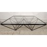 TAVOLINO Alanda FERRO VETRO Design Paolo Piva B&B anni 70 Vintage Coffee Table