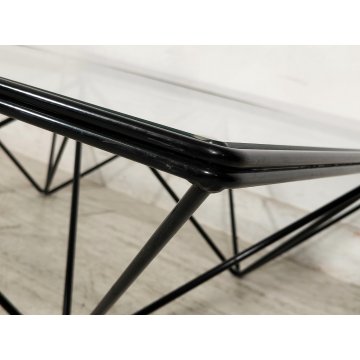 TAVOLINO Alanda FERRO VETRO Design Paolo Piva B&B anni 70 Vintage Coffee Table TAVOLINO Alanda FERRO VETRO Design Paolo Piva B&B anni 70 Vintage Coffee Table