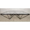 TAVOLINO Alanda FERRO VETRO Design Paolo Piva B&B anni 70 Vintage Coffee Table