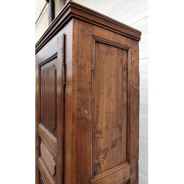 ANTICO ARMADIO PIEMONTESE legno pioppo FORMELLE epoca 1800 GUARDAROBA DISPENSA