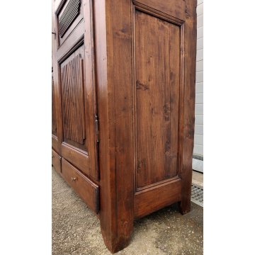 ANTICO ARMADIO PIEMONTESE legno pioppo FORMELLE epoca 1800 GUARDAROBA DISPENSA