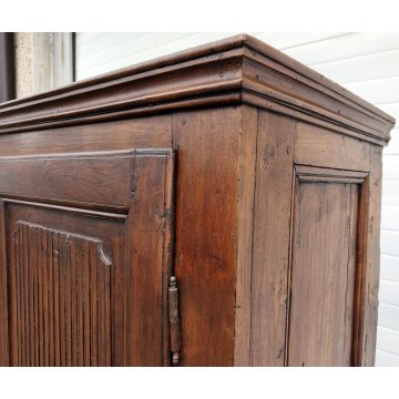 ANTICO ARMADIO PIEMONTESE legno pioppo FORMELLE epoca 1800 GUARDAROBA DISPENSA