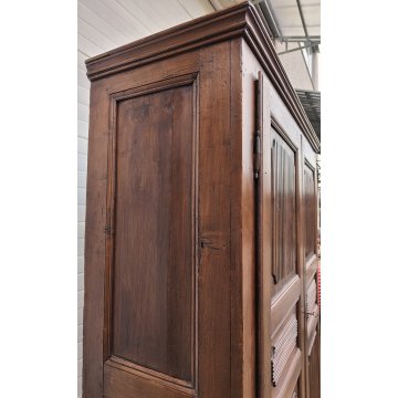ANTICO ARMADIO PIEMONTESE legno pioppo FORMELLE epoca 1800 GUARDAROBA DISPENSA