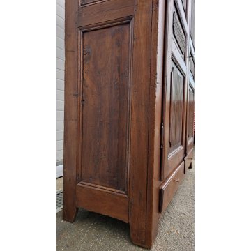 ANTICO ARMADIO PIEMONTESE legno pioppo FORMELLE epoca 1800 GUARDAROBA DISPENSA