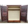 ANTICO ARMADIO PIEMONTESE legno pioppo FORMELLE epoca 1800 GUARDAROBA DISPENSA