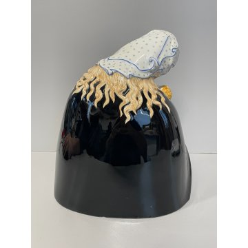 ANTICA FIGURA CERAMICA LENCI MADONNA maternità  policroma SANDRO VACCHETTI 1930