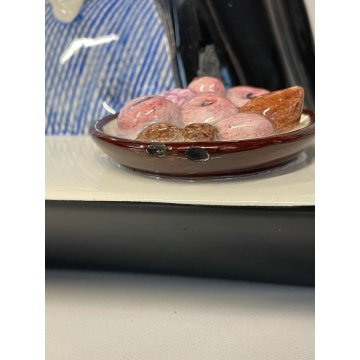 ANTICA FIGURA CERAMICA LENCI MADONNA maternità  policroma SANDRO VACCHETTI 1930