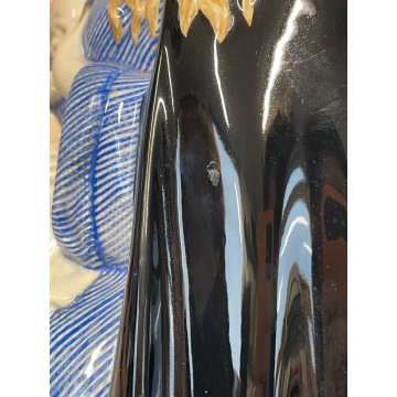 ANTICA FIGURA CERAMICA LENCI MADONNA maternità  policroma SANDRO VACCHETTI 1930