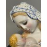 ANTICA FIGURA CERAMICA LENCI MADONNA maternità  policroma SANDRO VACCHETTI 1930