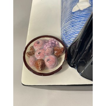 ANTICA FIGURA CERAMICA LENCI MADONNA maternità  policroma SANDRO VACCHETTI 1930