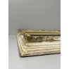 ANTICA PICCOLA CORNICE DORATA BIANCA LEGNO SCOLPITO 44 cm x 38 cm EPOCA '900