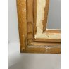 ANTICA PICCOLA CORNICE DORATA BIANCA LEGNO SCOLPITO 38 cm x 44 cm EPOCA '900