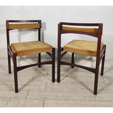 COPPIA SEDIA DESIGN anni 60 FRANCO BETTONICA per PILLININI Vintage Chair SEDIE