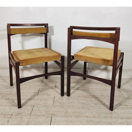 COPPIA SEDIA DESIGN anni 60 FRANCO BETTONICA per PILLININI Vintage Chair SEDIE