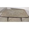 TAVOLO PRANZO DESIGN anni 50 LEGNO VETRO MARMO VINTAGE TABLE STILE ICO PARISI