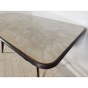 TAVOLO PRANZO DESIGN anni 50 LEGNO VETRO MARMO VINTAGE TABLE STILE ICO PARISI