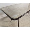 TAVOLO PRANZO DESIGN anni 50 LEGNO VETRO MARMO VINTAGE TABLE STILE ICO PARISI