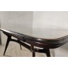 TAVOLO PRANZO DESIGN anni 50 LEGNO VETRO MARMO VINTAGE TABLE STILE ICO PARISI