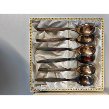 SET 6 CUCCHIAINI Franz Fürst ETWAS GUTES fürst-Besteck AUS SOLINGEN VINTAGE '50s