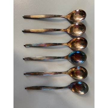 SET 6 CUCCHIAINI Franz Fürst ETWAS GUTES fürst-Besteck AUS SOLINGEN VINTAGE '50s