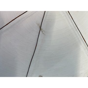 PIATTO DECORATIVO PARATA CERAMICA SCENA NATURALISTICA CERVO CERBIATTI BOSCO ø 41