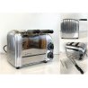 TOSTAPANE Dualit 2 Slot MOD 21052 ACCIAIO INOSSIDABILE FUNZIONANTE UK