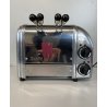 TOSTAPANE Dualit 2 Slot MOD 21052 ACCIAIO INOSSIDABILE FUNZIONANTE UK
