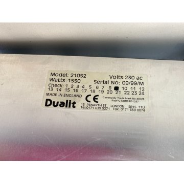 TOSTAPANE Dualit 2 Slot MOD 21052 ACCIAIO INOSSIDABILE FUNZIONANTE UK