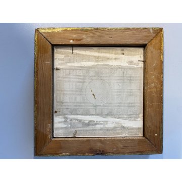 Guido Andlovitz FORMELLA CERAMICA SCI Laveno DECORO SCENA CACCIA 15x15cm '30