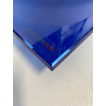 LAMPADA PLAFONIERA PARETE Leucos MURANO DUE Gio 30 P-PL BLUE BIANCO 30x30cm '90