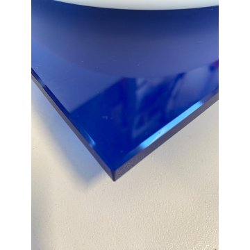 LAMPADA PLAFONIERA PARETE Leucos MURANO DUE Gio 30 P-PL BLUE BIANCO 30x30cm '90