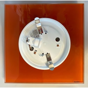 LAMPADA PLAFONIERA PARETE Leucos MURANO DUE Gio 30 P-PL ARANCIONE BIANCO 30x30cm