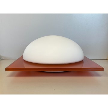 LAMPADA PLAFONIERA PARETE Leucos MURANO DUE Gio 30 P-PL ARANCIONE BIANCO 30x30cm