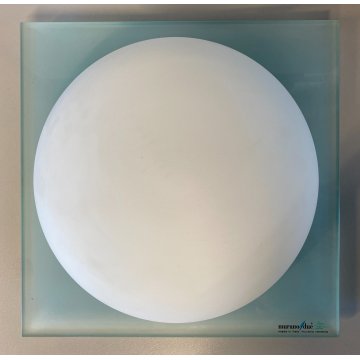 LAMPADA PLAFONIERA PARETE Leucos MURANO DUE Gio 30 P-PL TRASPARENTE BIANCO 30x30