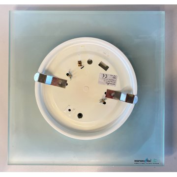 LAMPADA PLAFONIERA PARETE Leucos MURANO DUE Gio 30 P-PL TRASPARENTE BIANCO 30x30