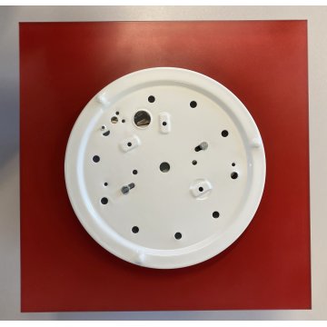 LAMPADA PLAFONIERA PARETE Leucos MURANO DUE Gio 30 P-PL ROSSO BIANCO 30x30cm