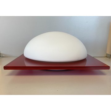 LAMPADA PLAFONIERA PARETE Leucos MURANO DUE Gio 30 P-PL ROSSO BIANCO 30x30cm