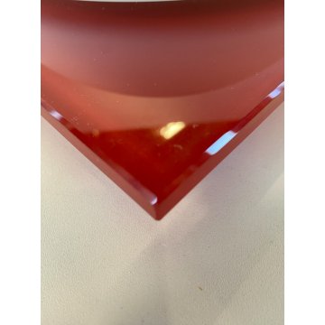 LAMPADA PLAFONIERA PARETE Leucos MURANO DUE Gio 30 P-PL ROSSO BIANCO 30x30cm