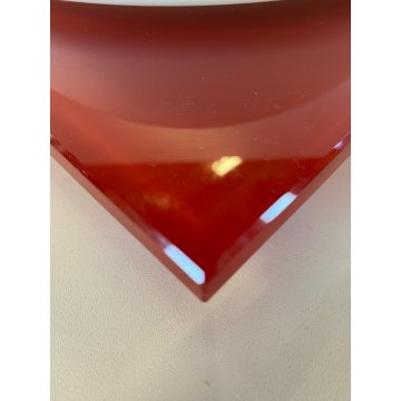 LAMPADA PLAFONIERA PARETE Leucos MURANO DUE Gio 30 P-PL ROSSO BIANCO 30x30cm