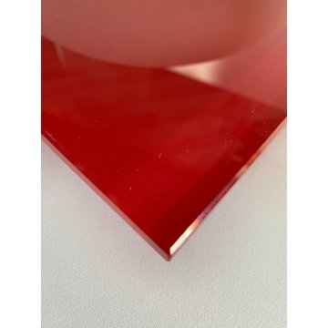 LAMPADA PLAFONIERA PARETE Leucos MURANO DUE Gio 40-50 P-PL ROSSO BIANCO 40x40cm