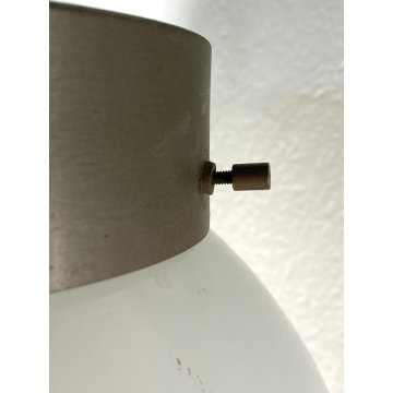 APPLIQUE "Delta" DESIGN SERGIO MAZZA Artemide ACCIAIO SATINATO VETRO OPALINO '60