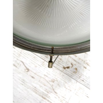 APPLIQUE "Delta" DESIGN SERGIO MAZZA Artemide ACCIAIO SATINATO VETRO OPALINO '60