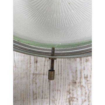 APPLIQUE "Delta" DESIGN SERGIO MAZZA Artemide ACCIAIO SATINATO VETRO OPALINO '60